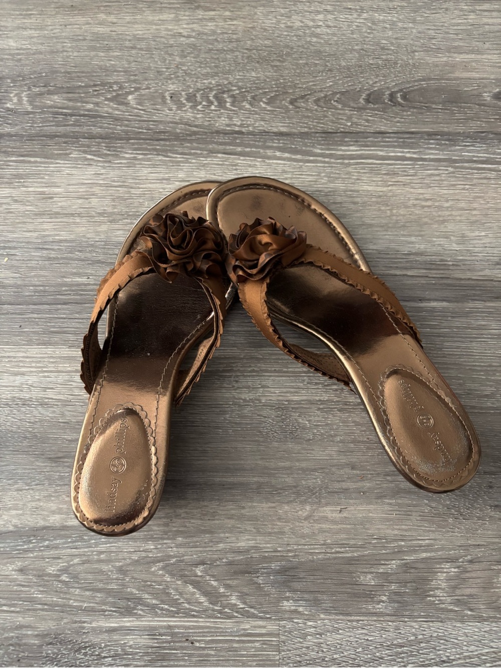 ⚜️Brown Floral Slide Sandals